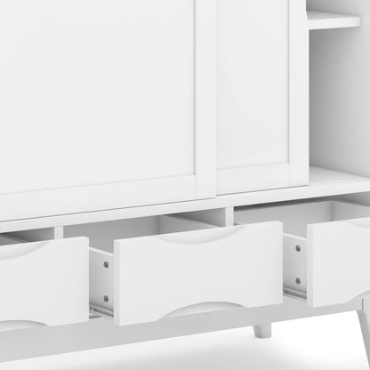 Harper Handcrafted Rubberwood Storage Cabinet
