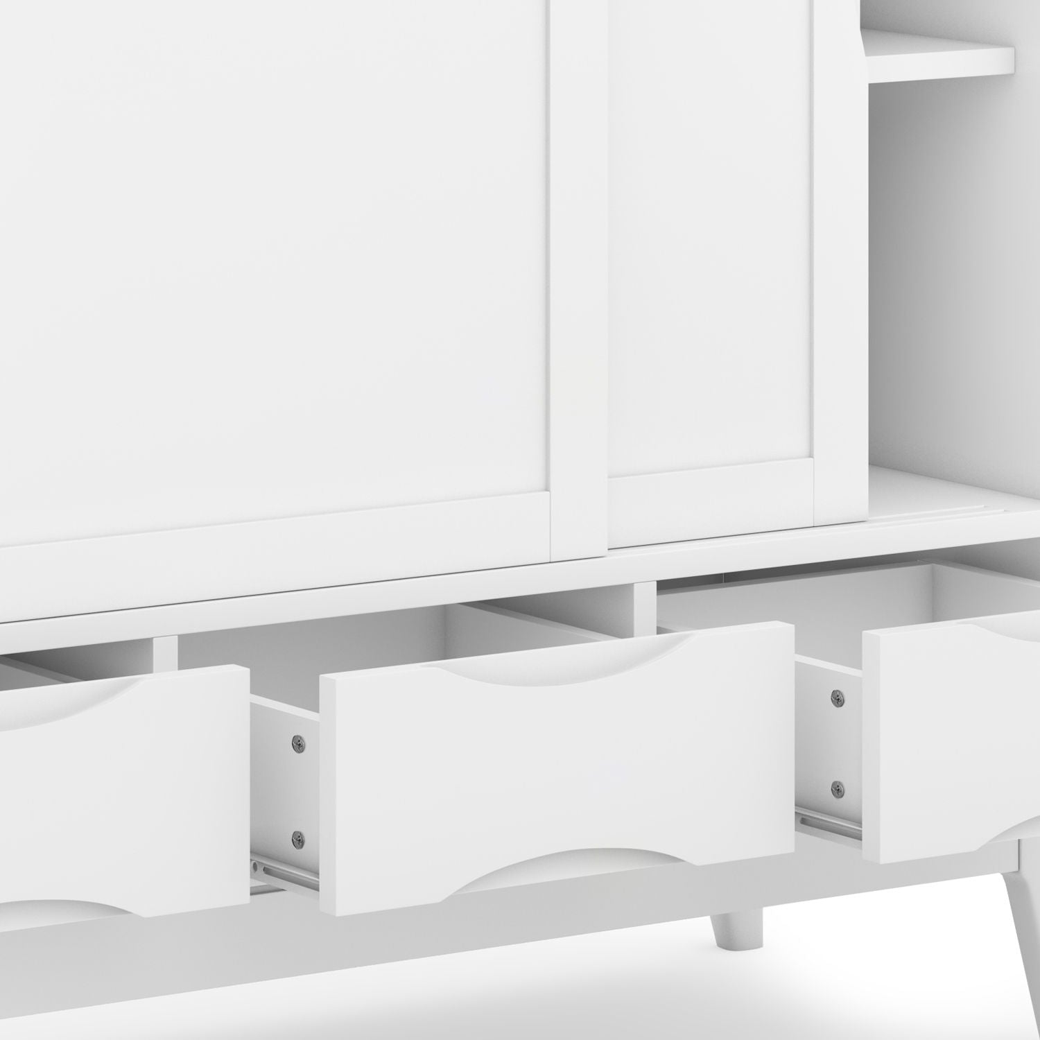 Harper Handcrafted Medium Storage Cabinet, white finish, HouseOfZazla accent cabinet on Tampa Home & Garden Store
