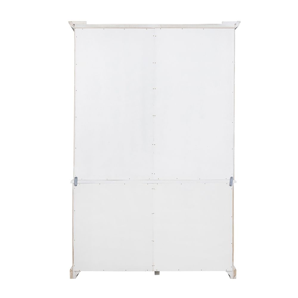French Country Acacia Bookcase white two-door cabinet with ample storage by HouseOfZazla on Tampa Home & Garden Store