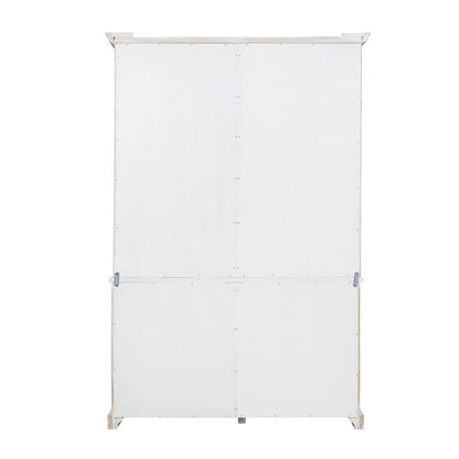 French Country Acacia Bookcase white two-door cabinet with ample storage by HouseOfZazla on Tampa Home & Garden Store