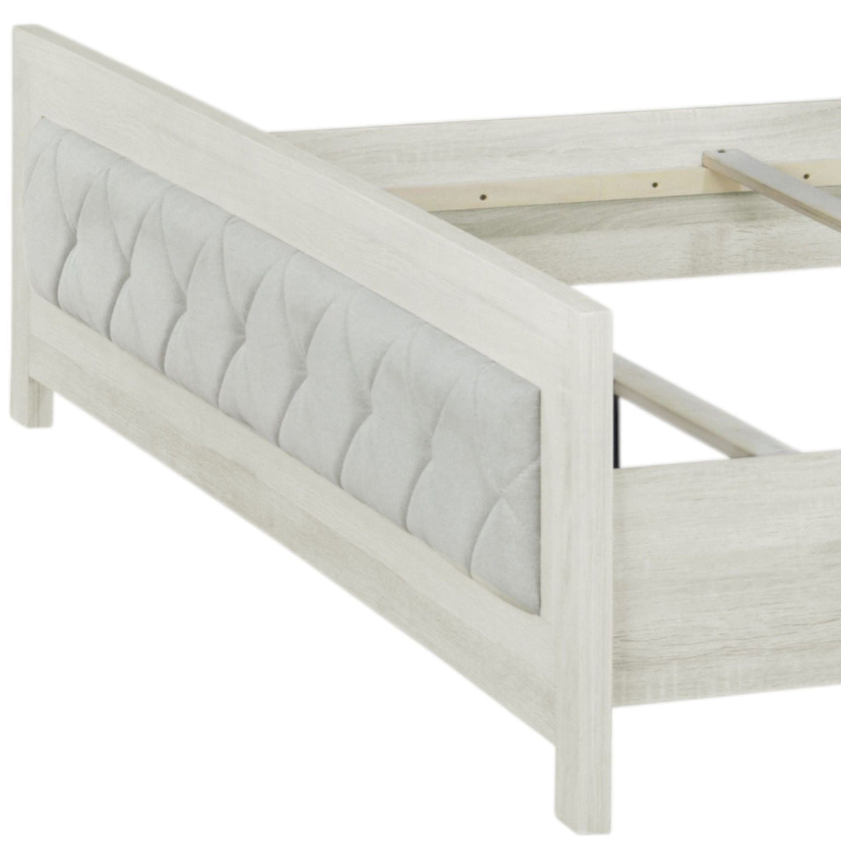 Jehoram Lozenge Bed and Padded Upholstered Frame