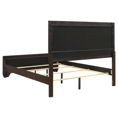 Harrison Queen Panel Bed dark brown with tall headboard by HouseOfZazla on Tampa Home & Garden Store