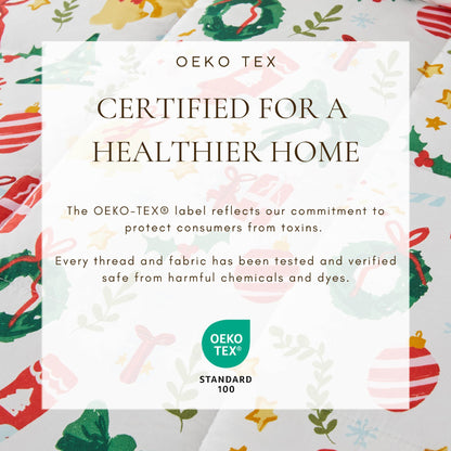 Reversible Christmas Comforter and Sham Set by Great Bay Home, Odette Collection, OEKO-TEX 100 on Tampa Home & Garden Store