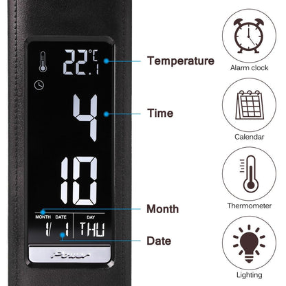 Stevvex eco-friendly LED desk lamp with dimmable light, calendar, thermometer, alarm clock on Tampa Home & Garden Store