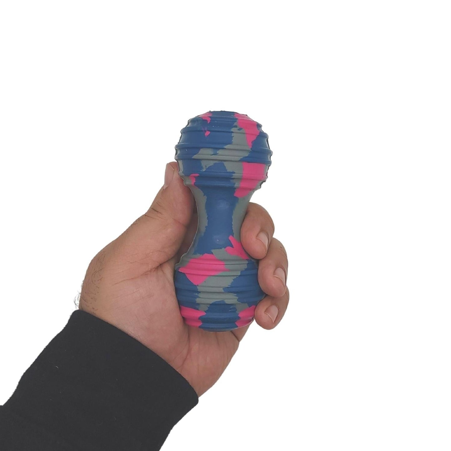 Juguete masticable de caucho natural para perros: duradero y seguro, divertido e interactivo.