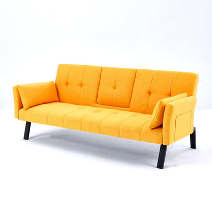 Compact Foldable Sofa Bed and Cup Holder