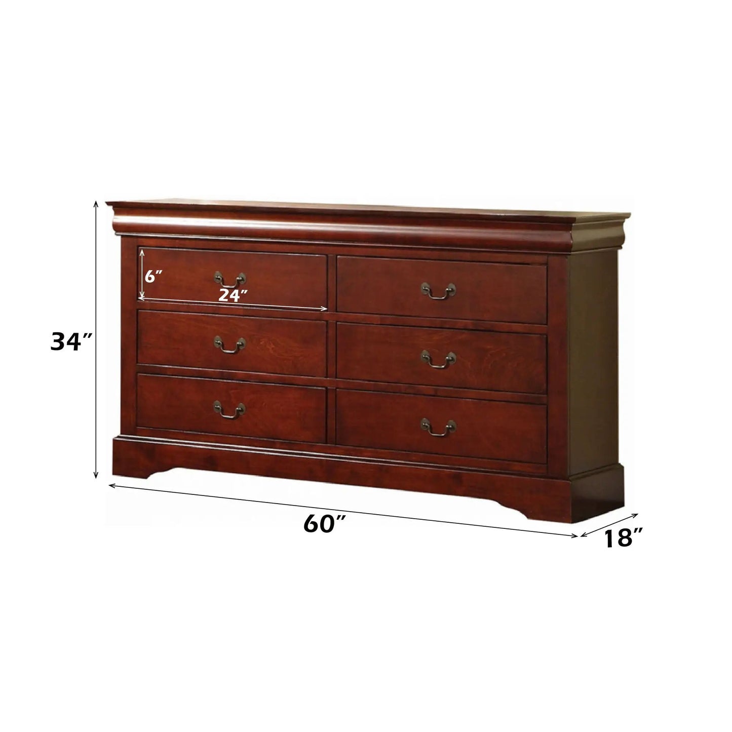 Louis Philippe III Dresser Durable Construction