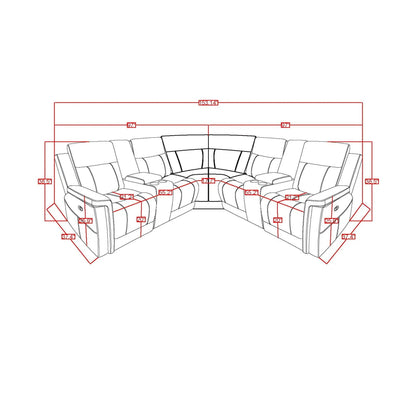 Eco Sectional Sofa in Greige for Modern Living