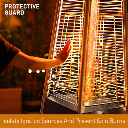 Outdoor Propane Patio Heater with Glass Tube