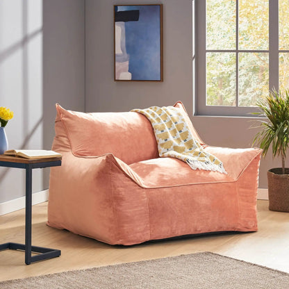 Allea Bean Bag Chair With Armrests For Two
