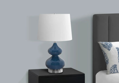 Contemporary Glass Table Lamp with Double Gourd