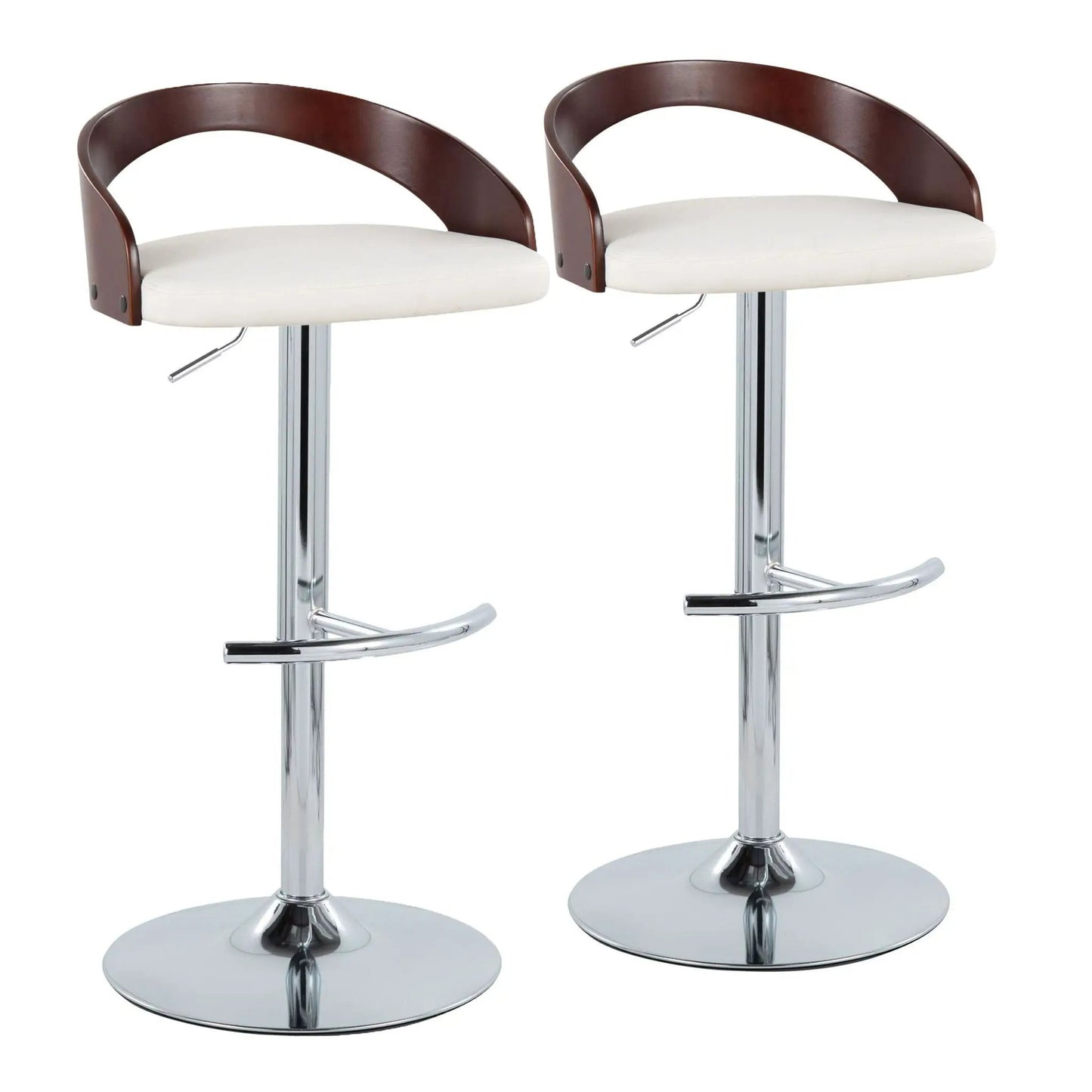 Grotto Contemporary Adjustable Barstool Swivel