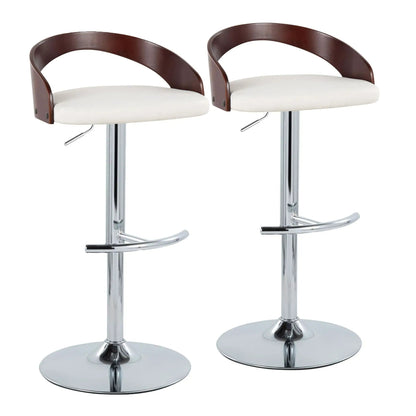 Grotto Contemporary Adjustable Barstool Swivel