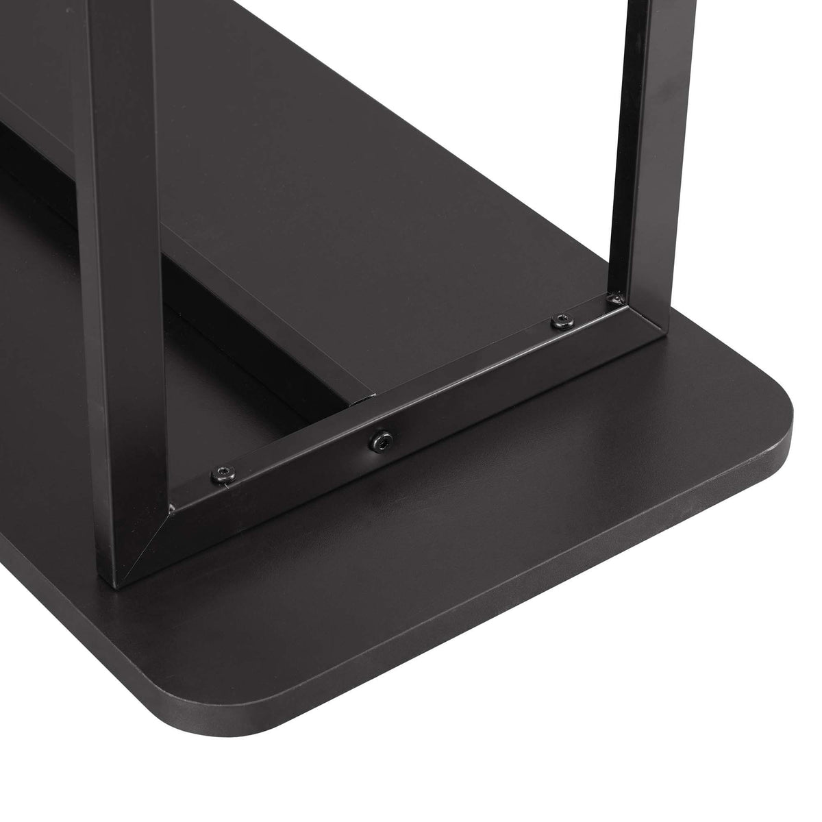 Celine 2-Shelf Console Table black finish with durable construction by HouseOfZazla on Tampa Home & Garden Store