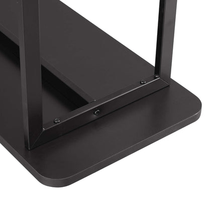 Celine 2-Shelf Console Table black finish with durable construction by HouseOfZazla on Tampa Home & Garden Store