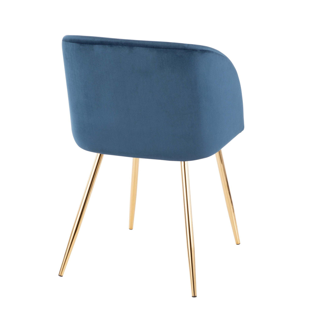 Chair Set blue velvet upholstered seat with gold legs by HouseOfZazla on Tampa Home & Garden Store