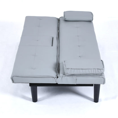 Compact Foldable Sofa Bed and Cup Holder