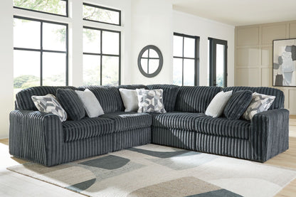 Midnight Madness Sectional and Jumbo Corduroy