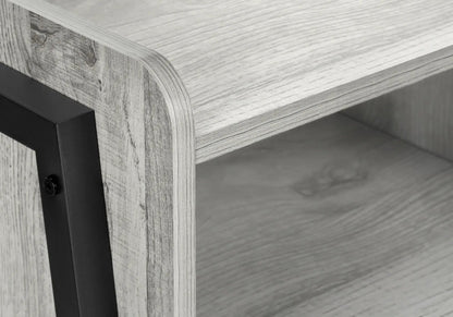 Accent Side Table, Reclaimed Wood Look, 2-Tier