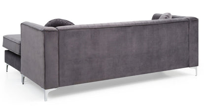 Delray Micro Suede Sofa and Chaise Lounger