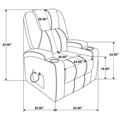 Macklin Power Lift Massage Recliner with Heat and Cupholders by Unique Piece Furniture plan on Tampa Home & Garden Store