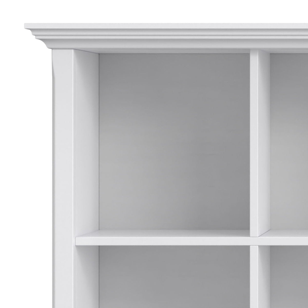 Amherst Cube Storage Bookcase white with large cubbies HouseOfZazla on Tampa Home & Garden Store