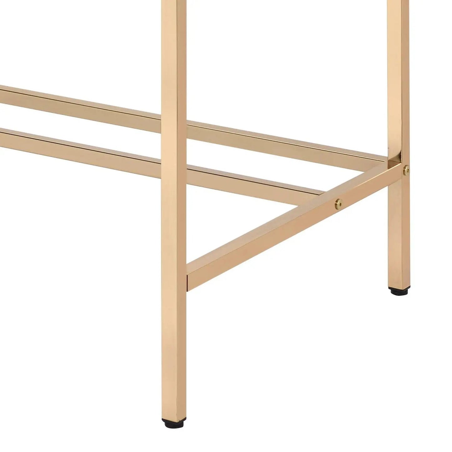 Midriaks writing desk with USB gold metal frame on Tampa Home & Garden Store