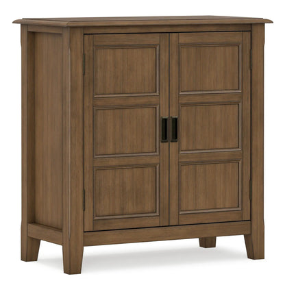 Burlington handcrafted low storage cabinet in warm brown wood by Unique Piece Furniture on Tampa Home & Garden Store
