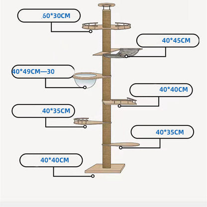 Tongtian Column Climbing Frame Cat Toys wooden multi-level cat tree with post Sell My Stuff on Tampa Home & Garden Store