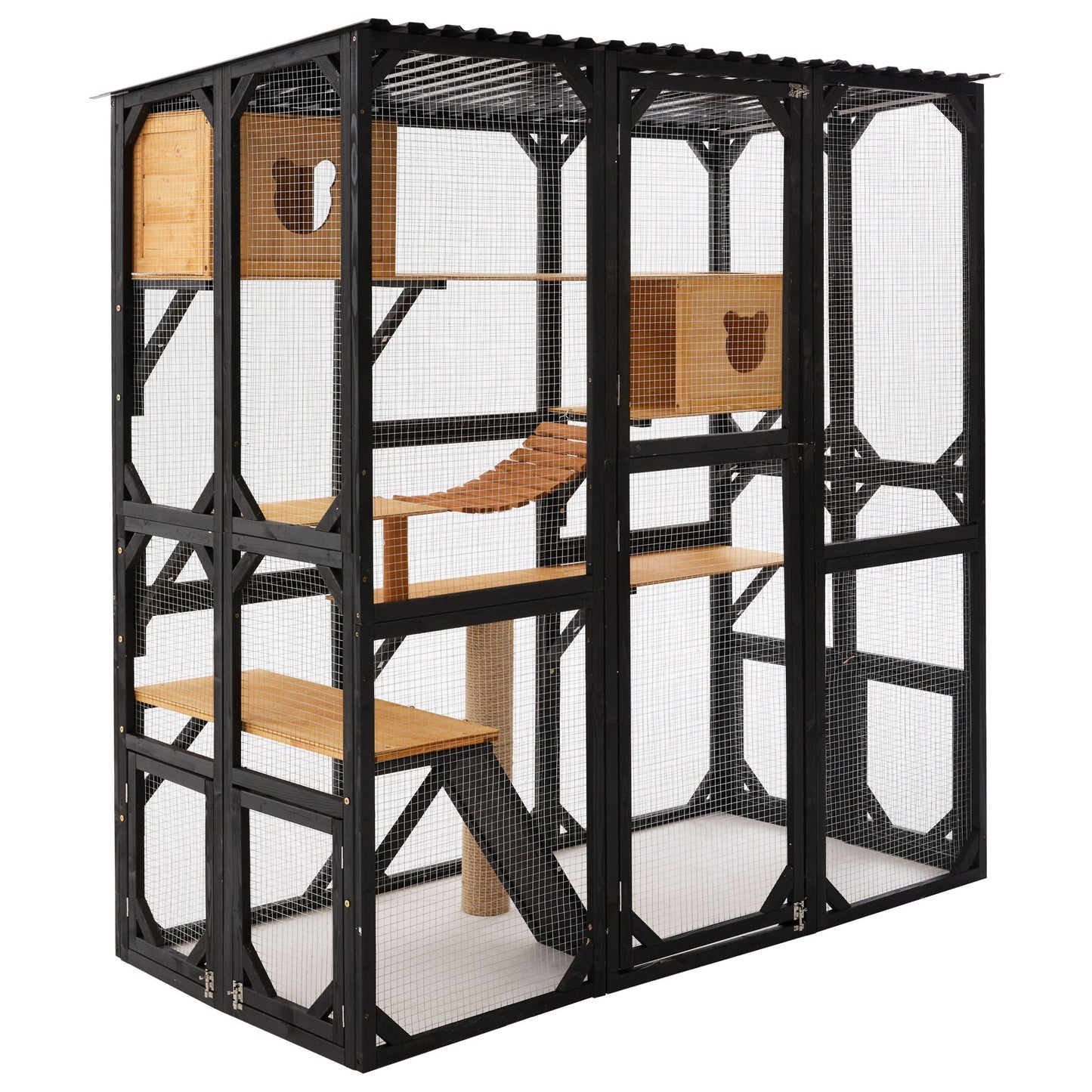 Multi Level Outdoor Cat Enclosure and Platform