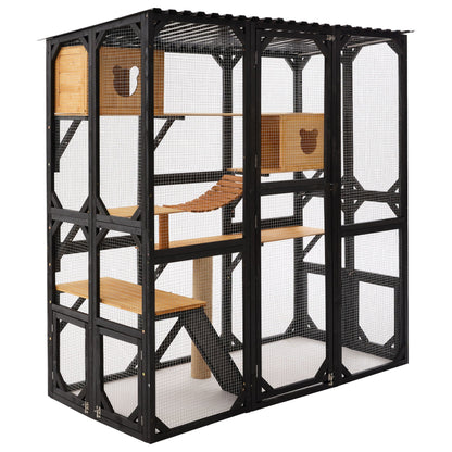 Multi Level Outdoor Cat Enclosure and Platform