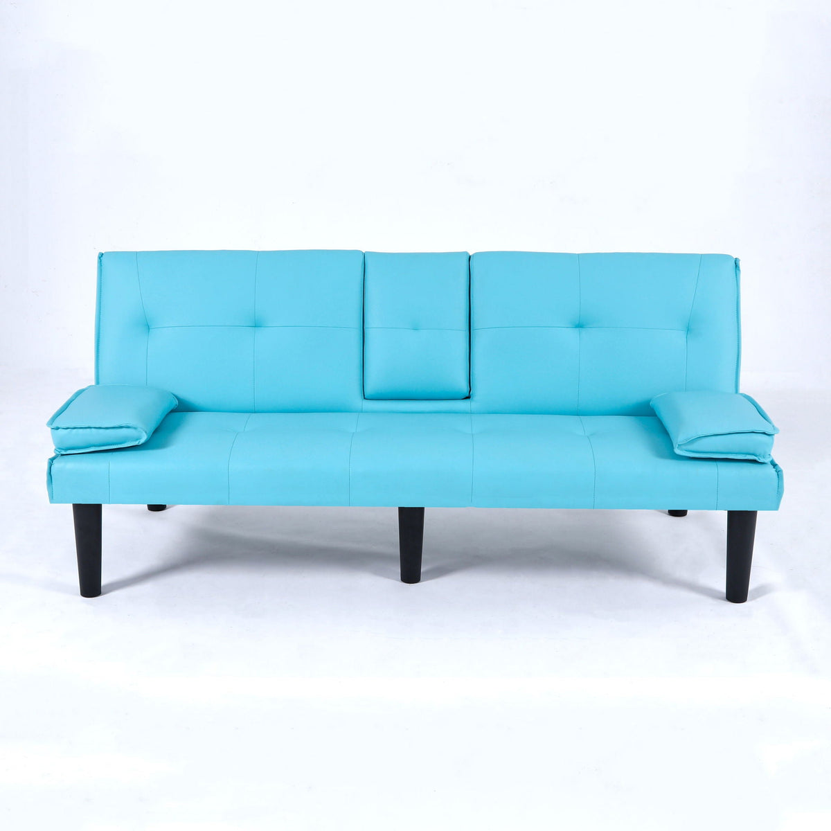 Compact Foldable Sofa Bed and Cup Holder