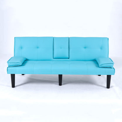 Compact Foldable Sofa Bed and Cup Holder