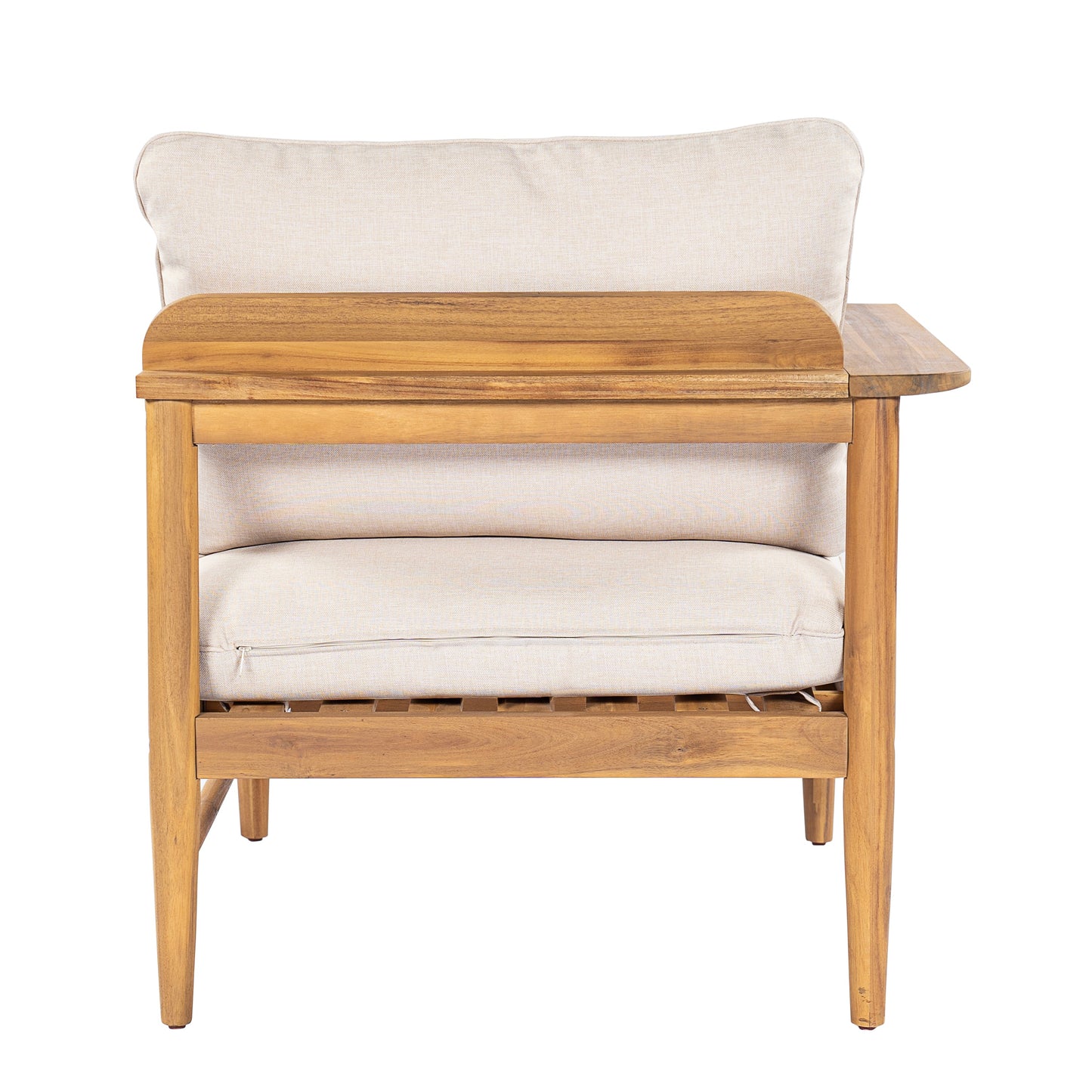 Outdoor Acacia Wood and Four Seater Sofa