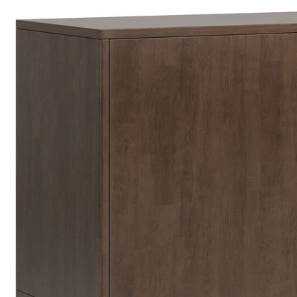 Solid wood sideboard buffet in dark brown veneer for extra storage on Tampa Home & Garden Store