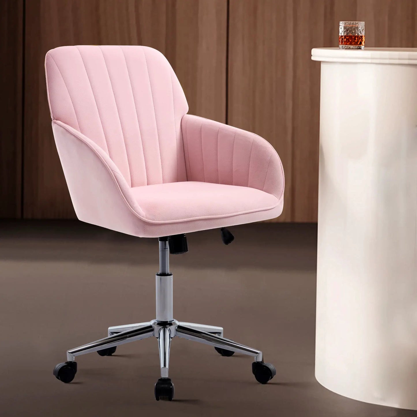 Adjustable Ergonomic Chair With Swivel Backrest
