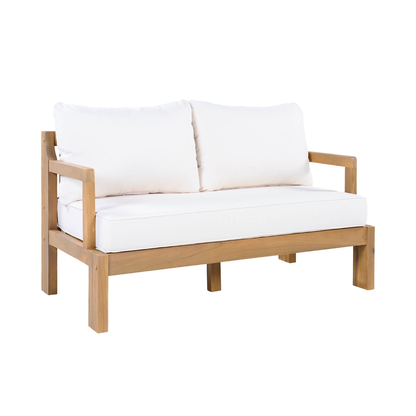 Outdoor 4-Seater Acacia Wood Patio Set for Home