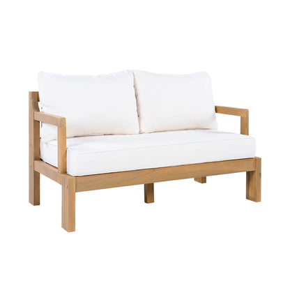 Outdoor 4-Seater Acacia Wood Patio Set for Home