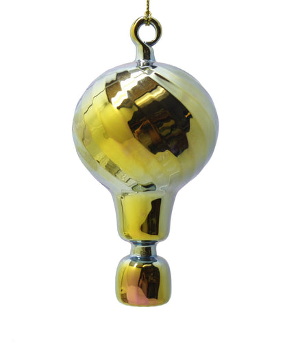Adorno de globo aerostático de vidrio egipcio cromático
