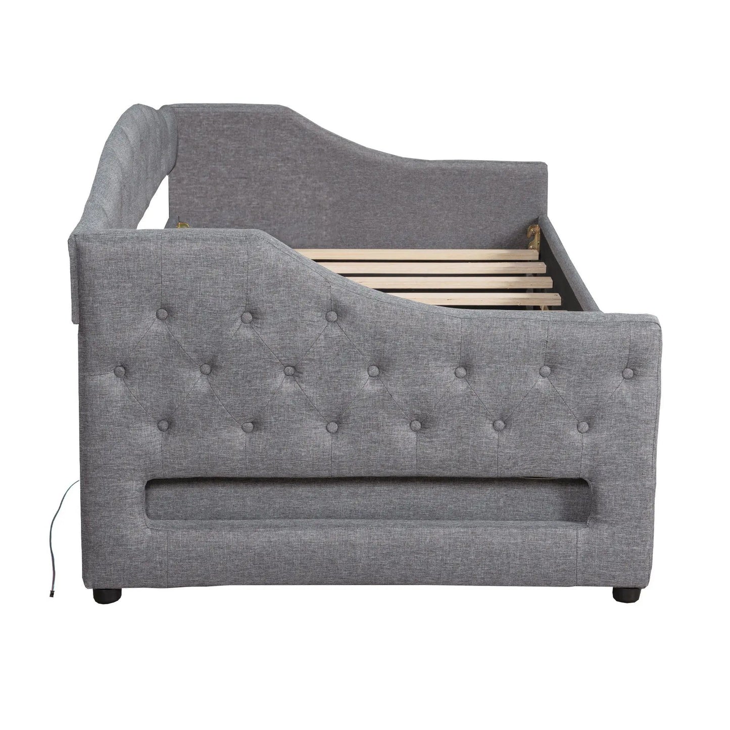 Daybed With LED Lighting and Upholstered Frame
