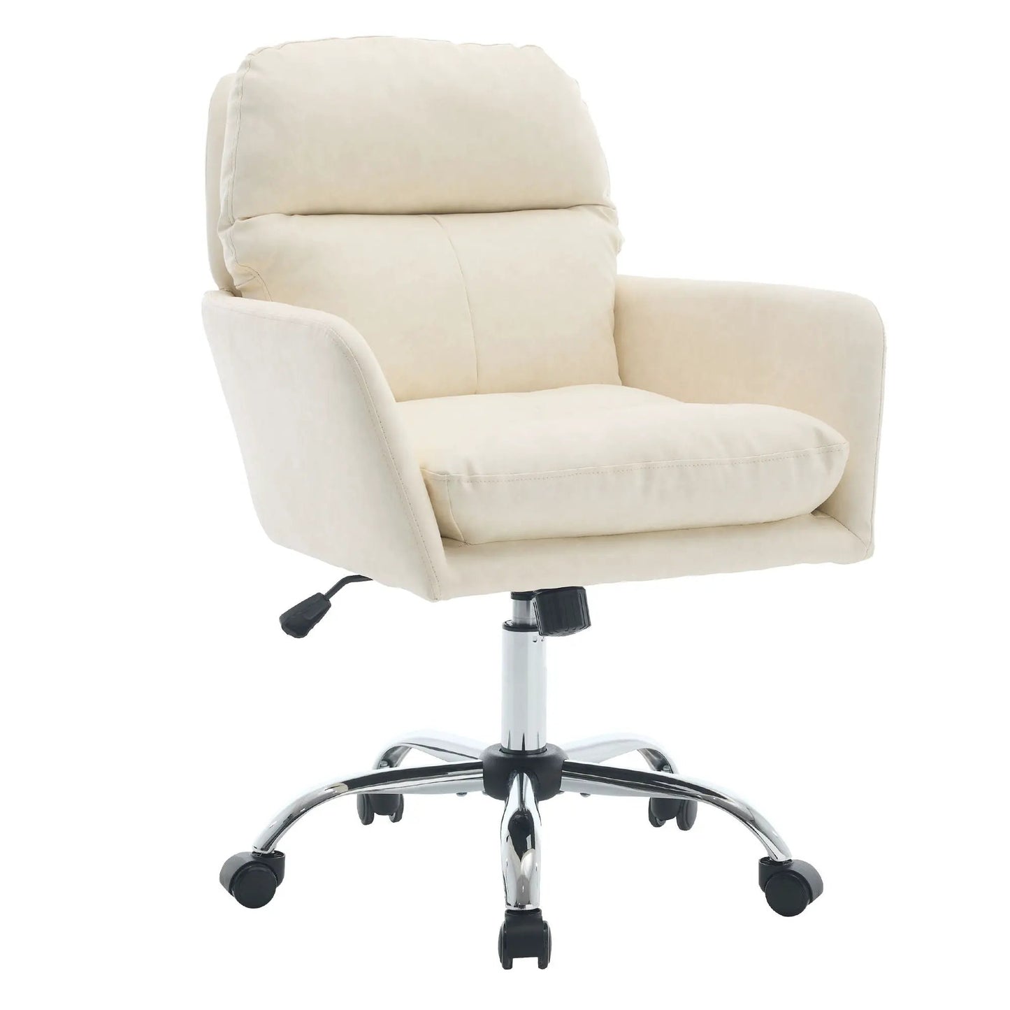 Beige office chair with adjustable height and swivel base by Unique Piece Furniture on Tampa Home & Garden Store