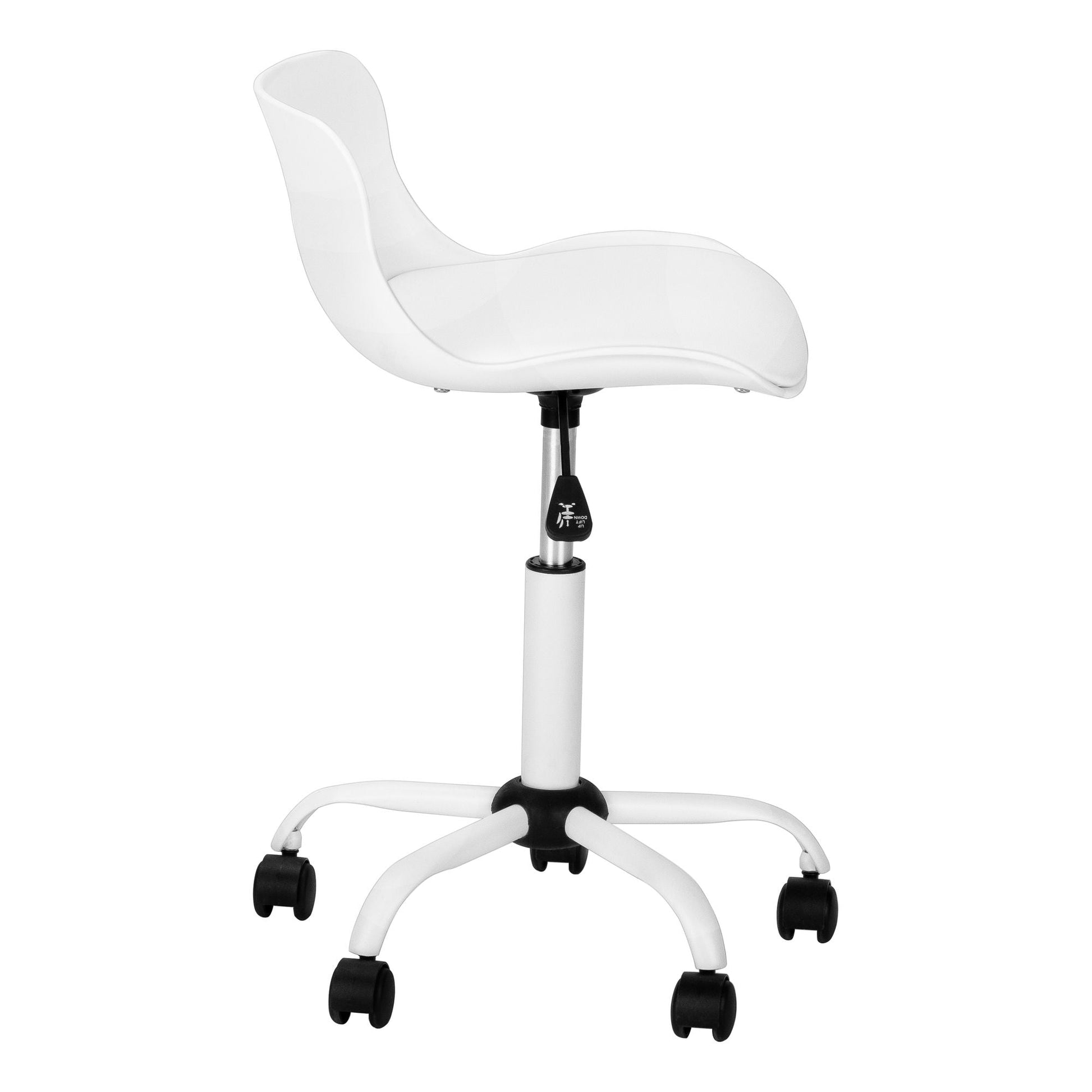 White ergonomic office chair with adjustable height and swivel base by Unique Piece Furniture on Tampa Home & Garden Store