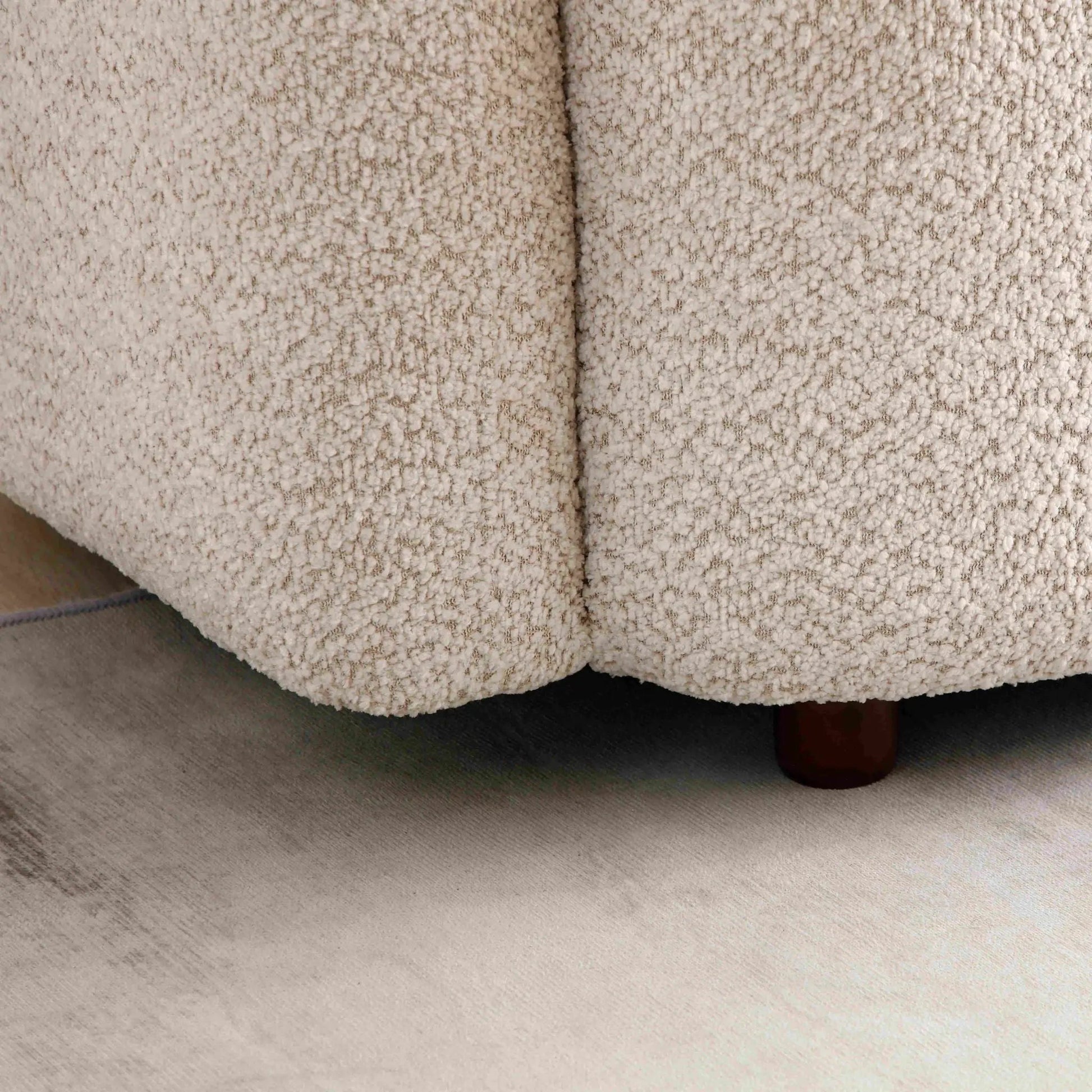 Luxury Modern Couch 3-Seater beige boucle upholstery by Unique Piece Furniture on Tampa Home & Garden Store