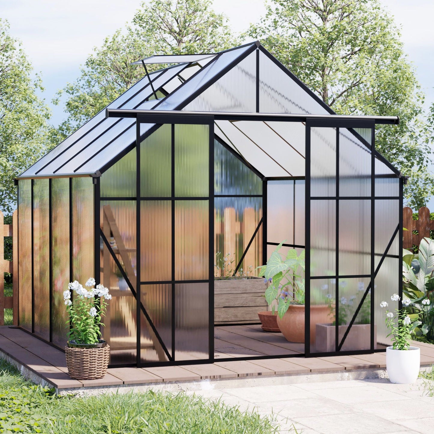 Heavy Duty Double Door Polycarb House and Pegs