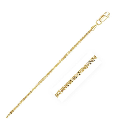 14k Yellow Gold Sparkle Chain 1.1mm Necklace with lobster clasp by Bids.com on Tampa Home & Garden Store