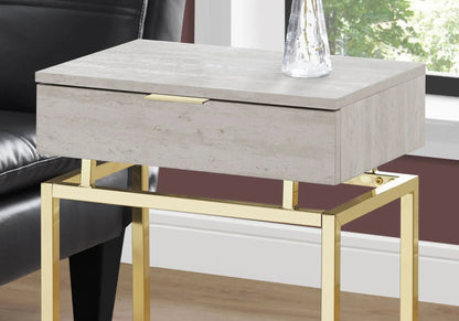 Spacious Table Top Accent Side Table Drawer