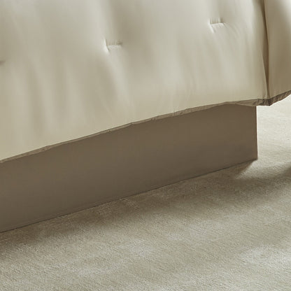Hillcrest Ivory Damask and Jacquard Comforter Set