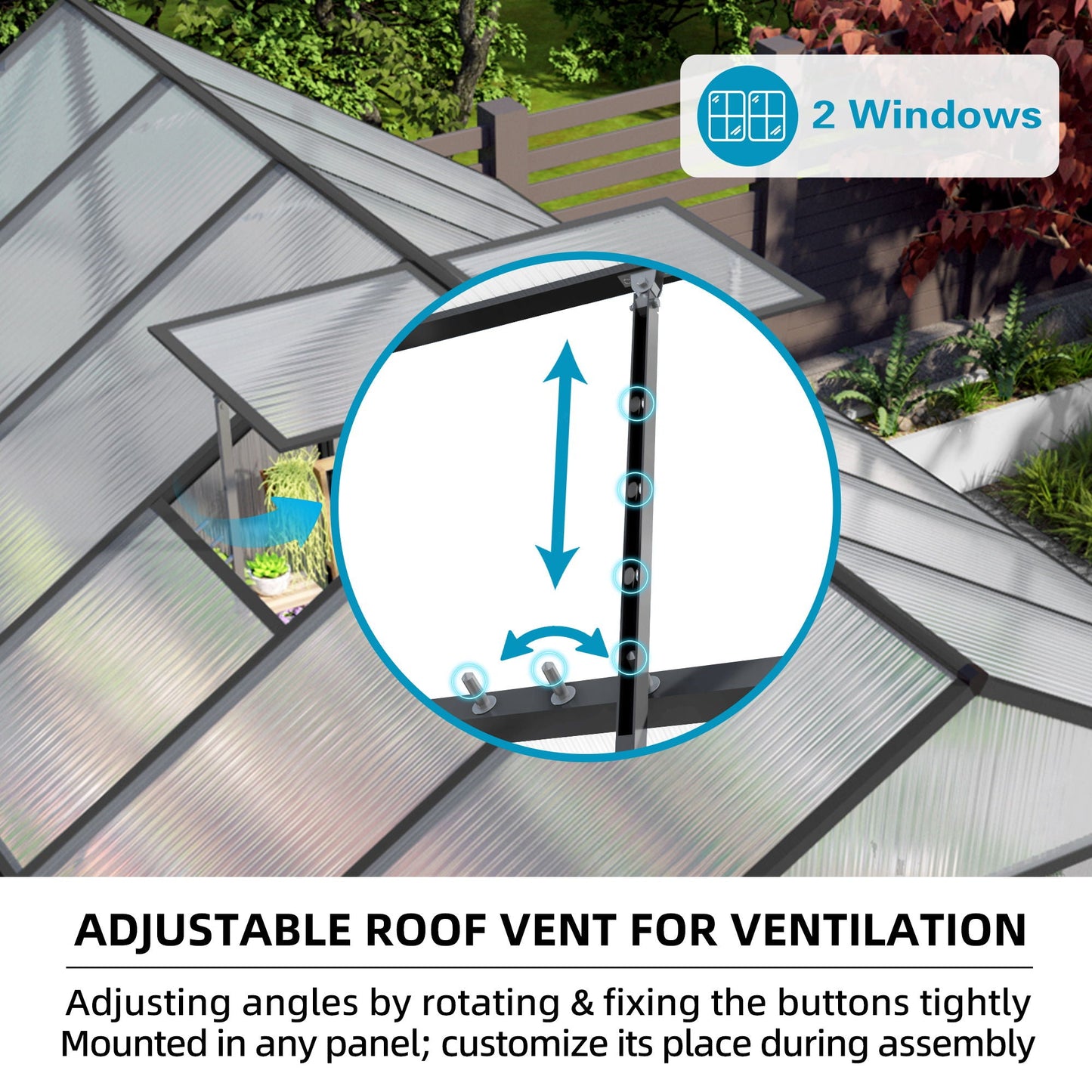 Windproof and All Season Garden Greenhouse