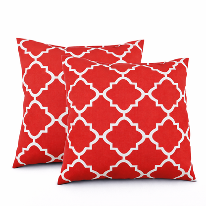 Two Pack of Waterproof Outdoor Throw Pillows