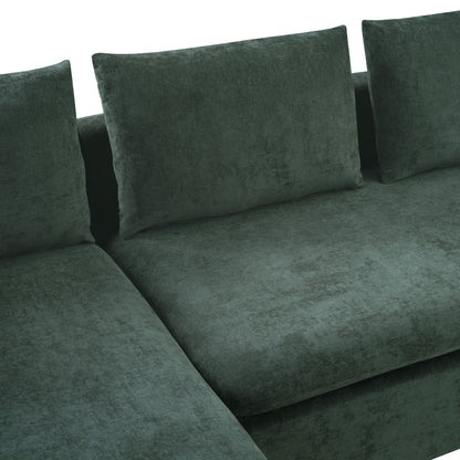 Modern L Shaped Sofa With Storage And Upholstery